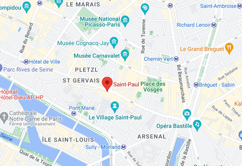 métro Saint-Paul Paris plan