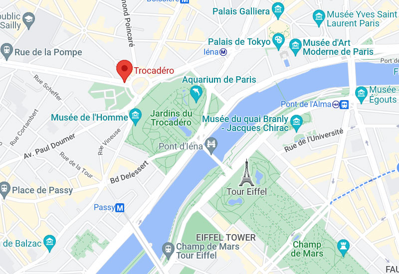 métro Trocadero plan accès
