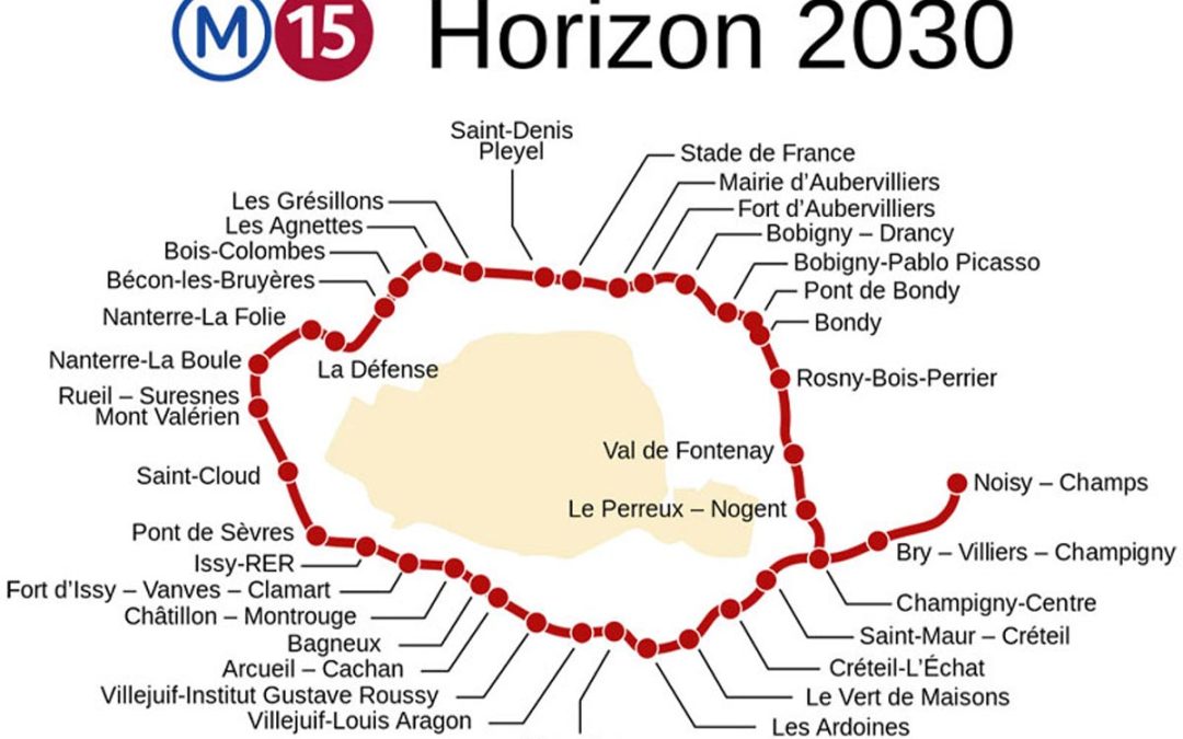 Ligne 15 du métro de Paris prévue en 2025