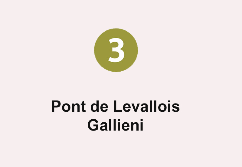Ligne 3 métro Pont de Levallois - Gallieni