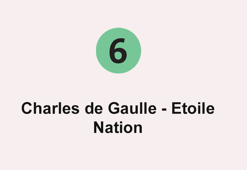 Ligne 6 Charles de Gaulle - Etoile