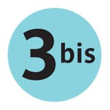 logo ligne 3bis metro Paris