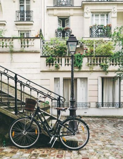 A bicyclette à Montmartre