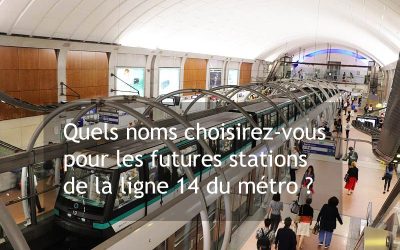 Choisissez les noms de 4 stations de la Ligne 14
