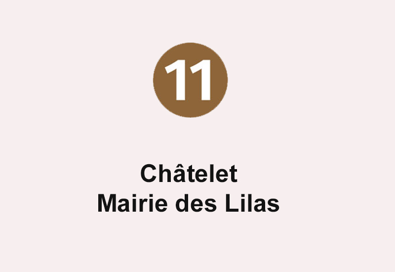 Ligne 11 - Châtelet - Mairie des Lilas
