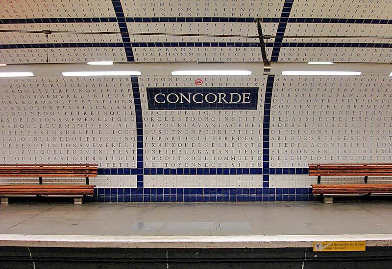 Ligne 12 station Concorde 2008