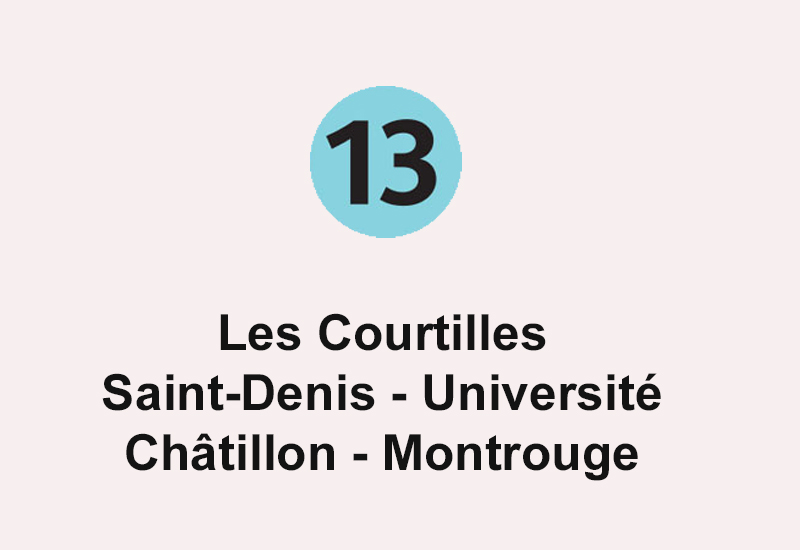 Ligne 13 - Les Courtilles - Saint-Denis Université - Châtillon - Montrouge