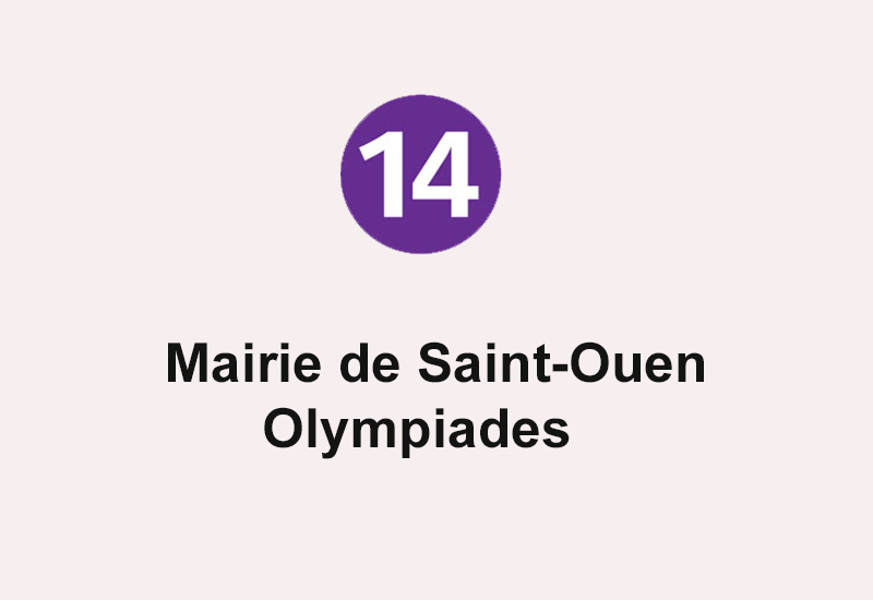Ligne 14 - Mairie de Saint-Ouen - Olympiades