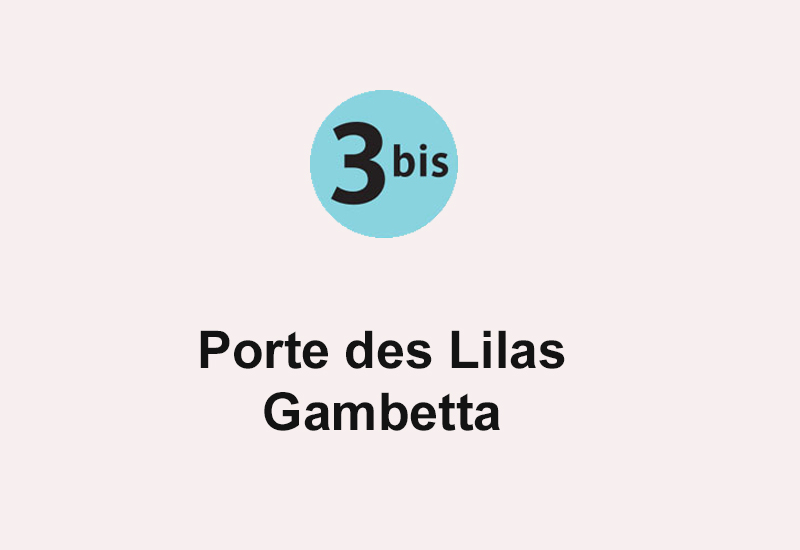 ligne 3bis Porte des Lilas - Gambetta