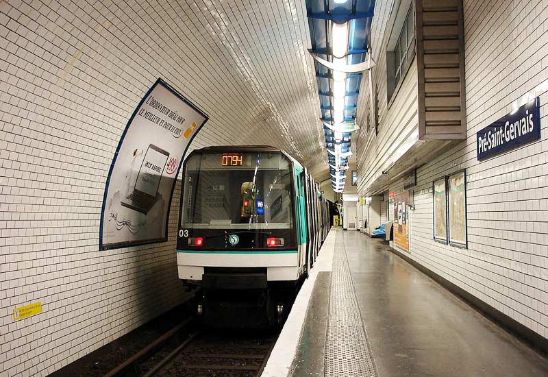 ligne 7bis metro Pré-Saint-Gervais 2009