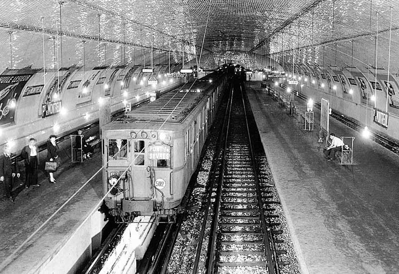 Ligne 9 métro Porte de Montreuil 1930
