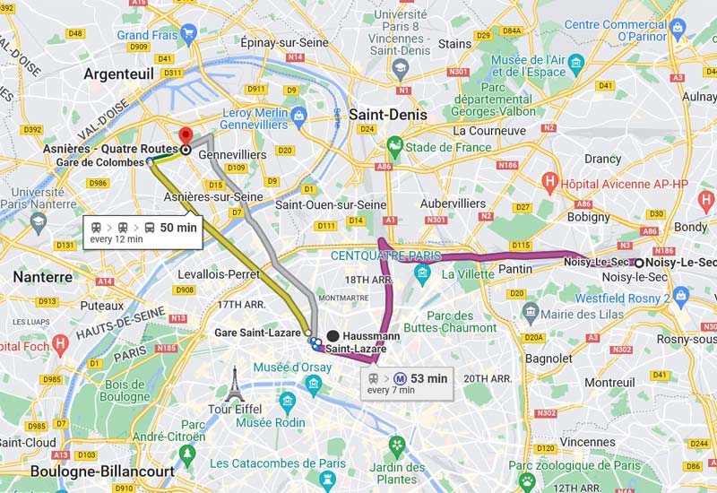 T1 tramway Paris itinéraire