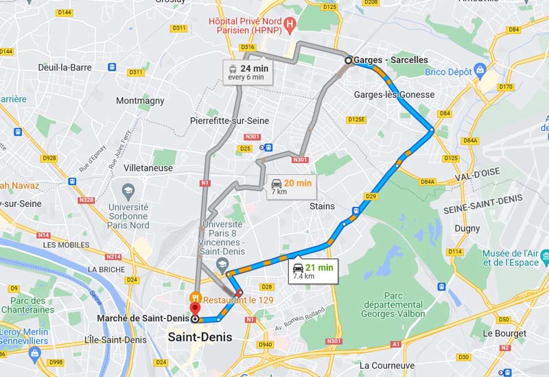T5 tramway Paris itineraire