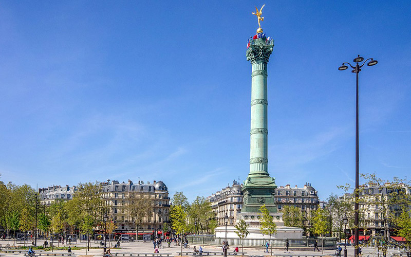 Place de la Bastille et Colonne de Juillet, Paris
