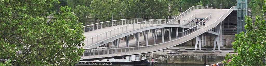 Passerelle Simone de Beauvoir, Paris lentille du pont