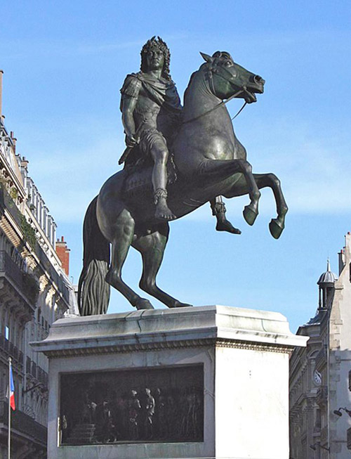 Place des Victoires, Paris 1er, statue équestre de Louis XIV